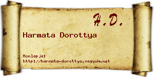 Harmata Dorottya névjegykártya
