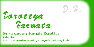 dorottya harmata business card